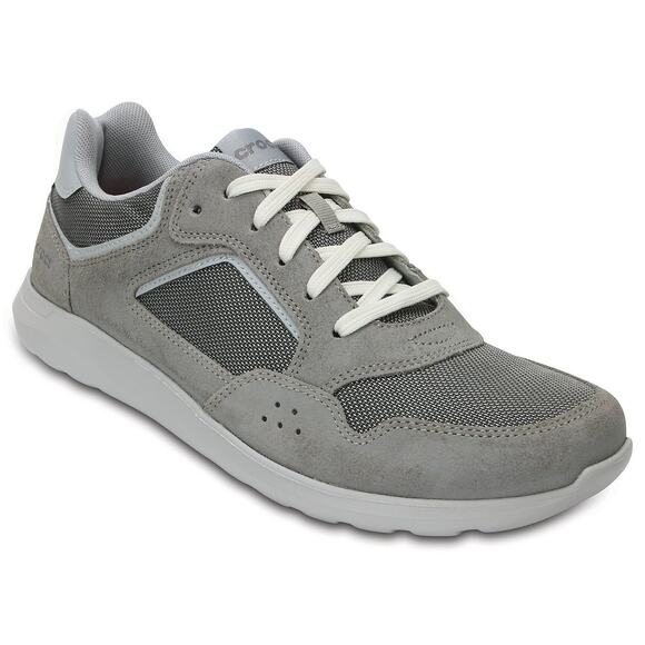 Crocs Other - Crocs Kinsale Pacer Shoes Gray Men’s 10 Lace-Up Sneakers Casual Comfort